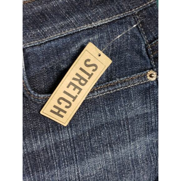 DKNY Jeans Size 4 Short Womens Blue Stretch Pants Mid Rise SOHO Flared NWT - Picture 3 of 16